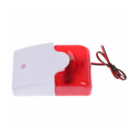 1Pc Mini Strobe Wired Siren Indicator Light Sound Alarm Lamp Flashing Light. image {4}