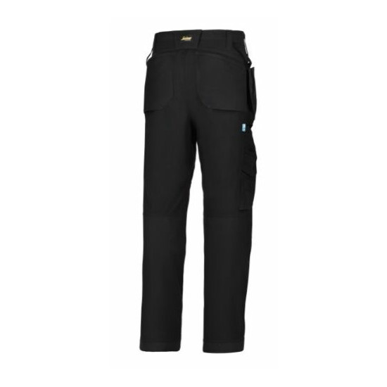 Snickers 6206 LiteWork Trousers Holster Pockets Mens Snickers Ripstop Black Pre image {2}