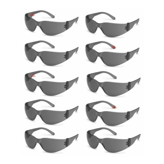 10 Pair/Pack Box Gateway Starlite Smoke/Gray Safety Glasses Sun Z87+ Wholesale image {1}