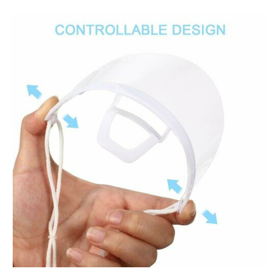Transparent Clear Plastic Anti-Fog Mouth Shield Kitchen Hotel Restaurant Salon Thumb {8}