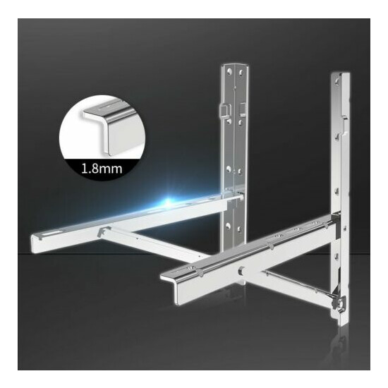 Stainless Steel-Split Outdoor Wall Mounting Bracket for Ductless Air Conditioner image {1}