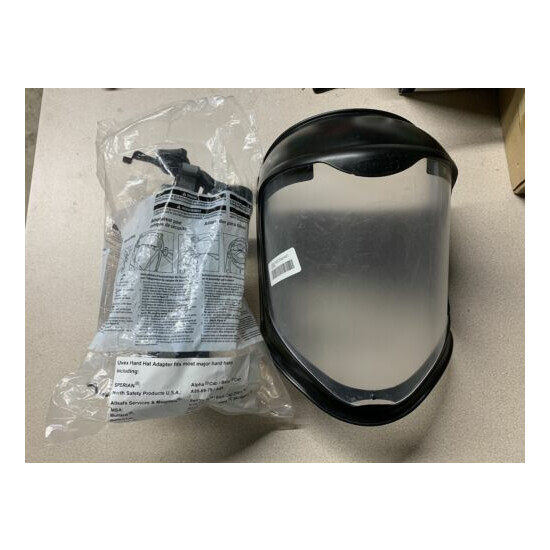 NewHoneywell S8515 Bionic Face Shield w/UVEX S8590 Hardhat Adapter Polycarbonate image {1}