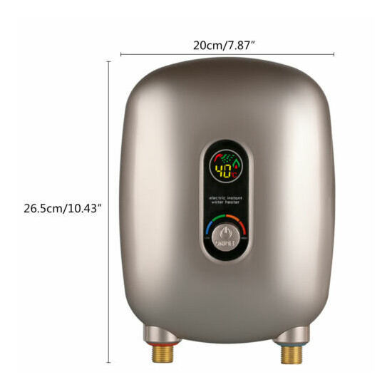 6500W Electric Instant Tankless Water Heater Kitchen Shower Hot Water 220V USA image {4}