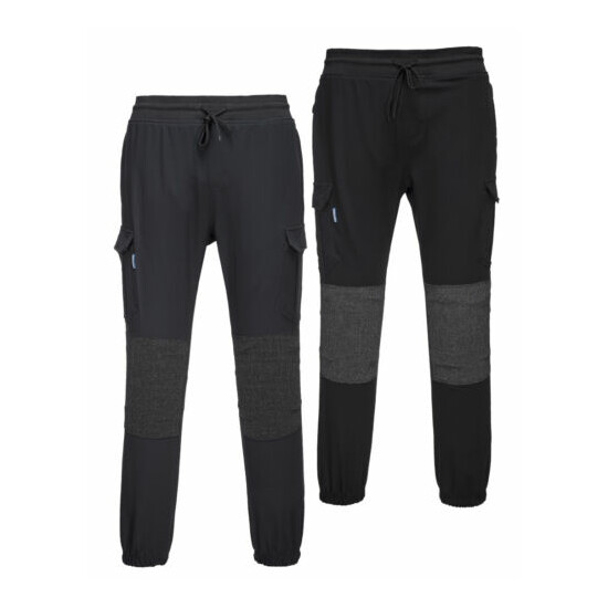 PORTWEST T803 Flexi Trouser Slim Flexible Comfort Workwear Pockets & Knee Pads image {1}