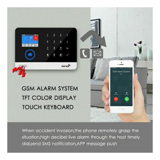 Tuya WiFi+GSM Wireless Smart Home/Office Security Burglar Alarm Siren System Kit image {6}