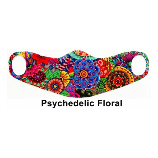 Halloween Holiday Face Mask Washable Cloth Colorful Comic Colorful Skull image {94}