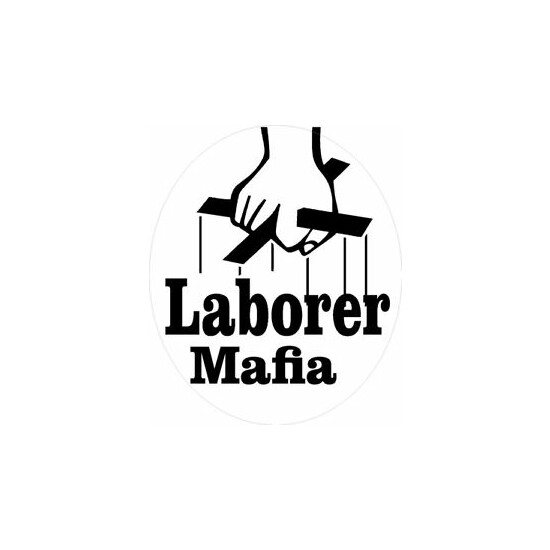 Laborer mafia hard hat sticker, CL-22 image {1}