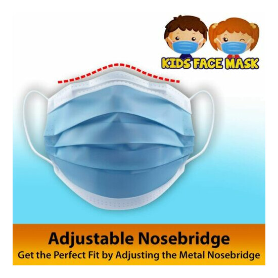 Personal Protective Mask - Protection Face Mask, Breathable - 50 Kids, 50 Adults image {8}