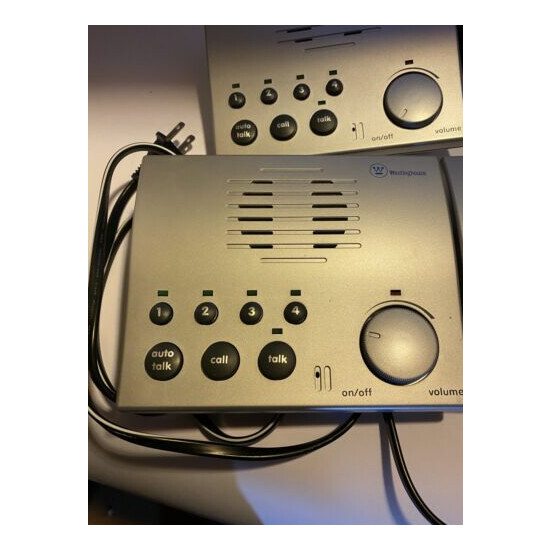 Westinghouse intercoms, 3 Of them, 4 Channels, Call, Talk, Listen Md 1206 image {2}