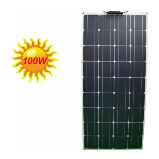 100 watt Solar Panel, Flexible, Portable Solar Panel, Camping, Prepping, RV! USA image {6}