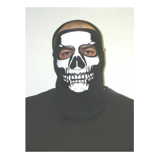 Face Mask - Washable, Breathable, Weather Resistant, Neoprene (Full Skull Mask) image {1}