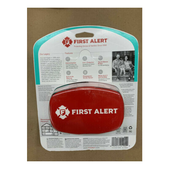 NEW First Alert SCO500B Wireless Interconnected Smoke and Carbon Monoxide Alarm image {2}