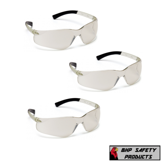 PYRAMEX ZTEK SAFETY GLASSES I/O MIRROR INDOOR/OUTDOOR LENS S2580S (3 PAIR) image {1}