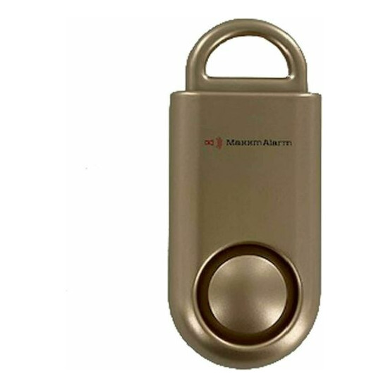 iMaxAlarm Portable Personal Security SOS Alarm Emergency Tamperproof Gold image {1}