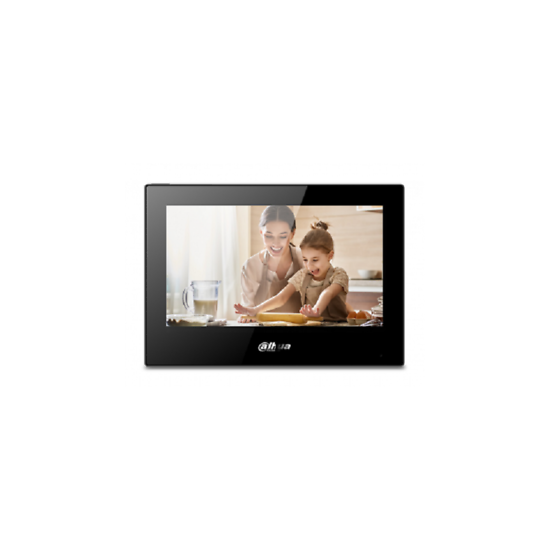 DAHUA 7inch Black IP Color Touch Screen Video Indoor Station VTH5321GB-W, WiFi image {1}