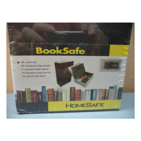 HomeSafe The New English Dictionary Black Metal Book Safe 180 x 115 x 55 mm NIP  image {2}