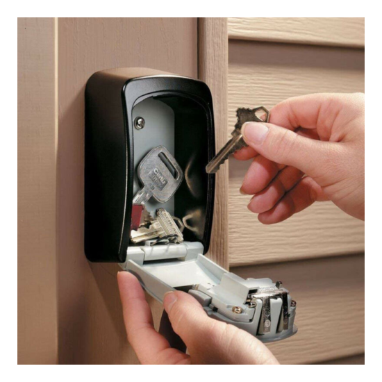 NEW 4 Digit Wall Mounted Key Safe Box Outdoor High Security Code Lock-Storage UK image {3}