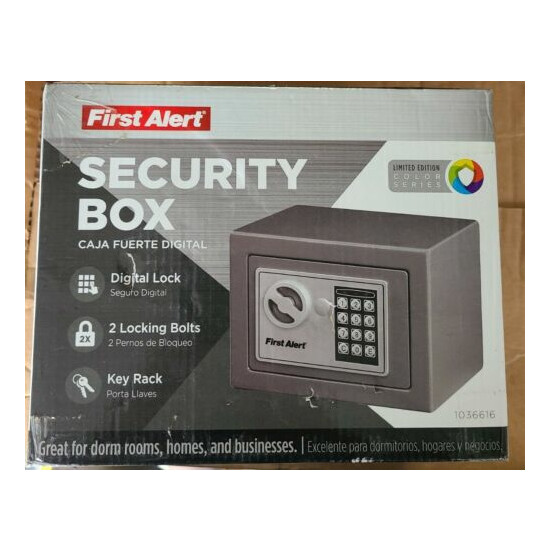 First Alert Digital Lock Security Box 1036617 BRAND NEW!!! image {1}