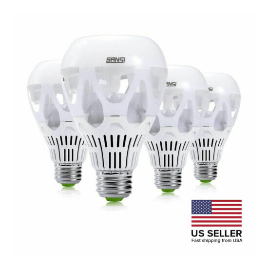 SANSI 4 Pack 18W LED Light Bulbs 150W Equivalent 5000K E27 A21 2000lm Floor Lamp Thumb {1}