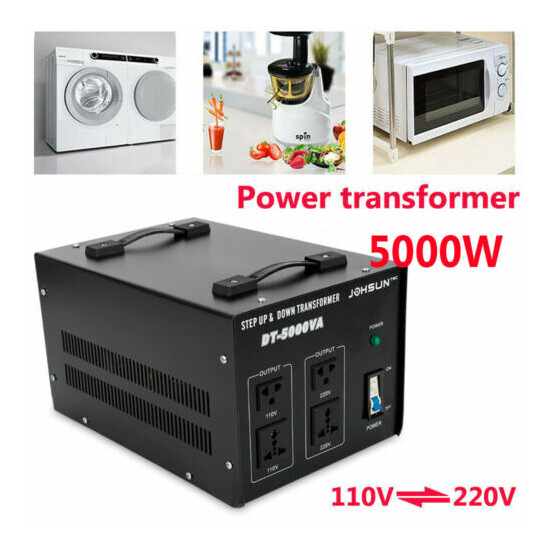 4000Watt Voltage Converter Transformer 110V-220V Step Up/Down Converter Tool image {1}