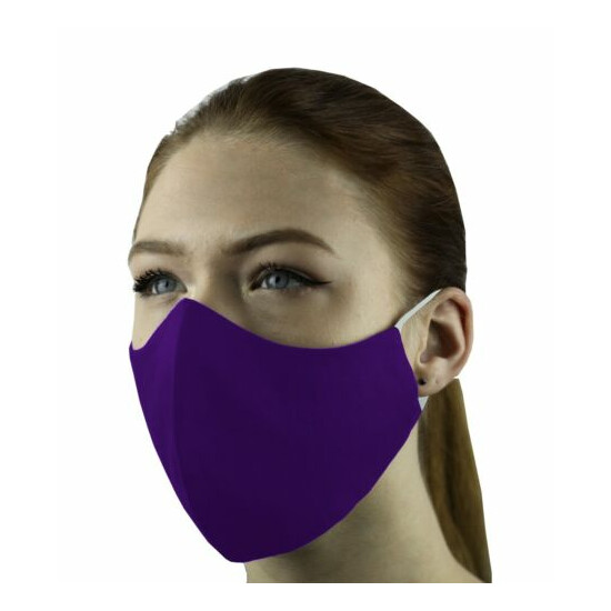 3 Face Masks Set In 3 sizes Triple Layers 100% Cotton Washable Reusable W/Pocket image {9}