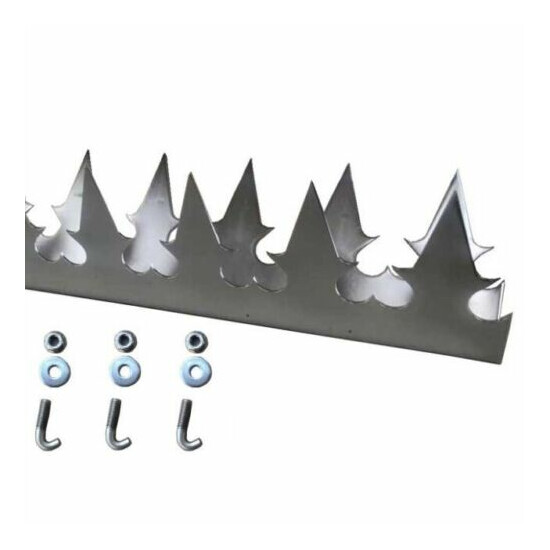Security Fence Wall Top Spikes Stainless Steel 1m (39.37in) Gizagiza image {1}