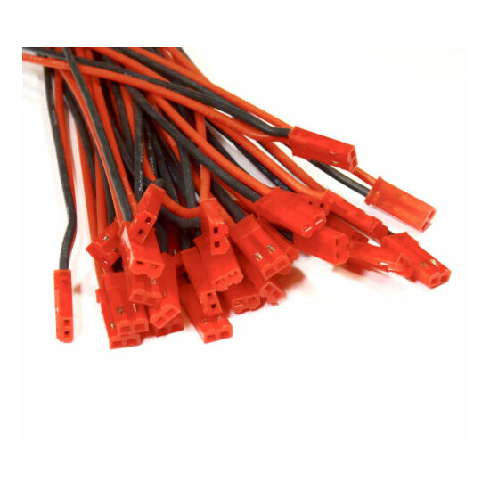 10 Pcs JST BEC Premium Male Female 30cm Cable LED Lipo Battery 20AWG image {4}