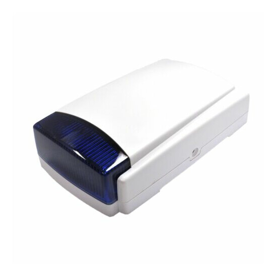 Dummy Alarm Box BLUE Long Lasting dual Flashing 2 LED flasher Weatherproof  image {3}