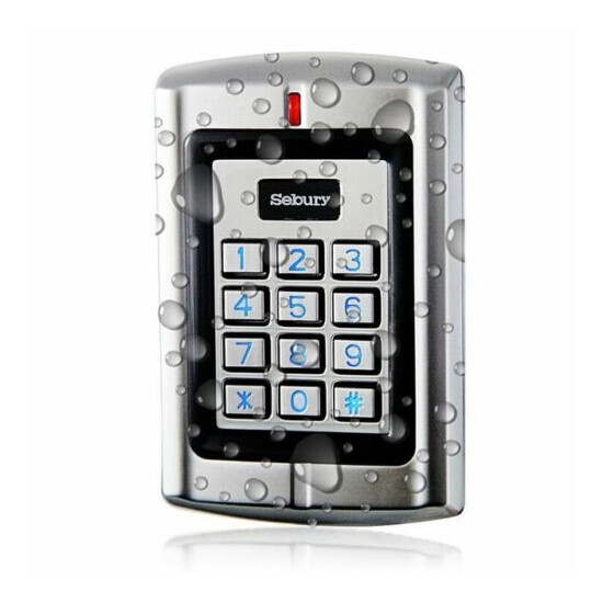 Sebury WG26 IP65 Metal Waterproof Door Access Keypad RFID Proximity Card Reader image {2}