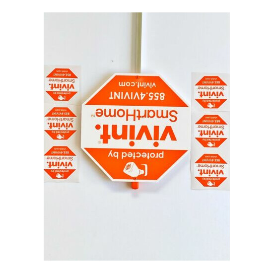 VIVINT. Security Yard Sign With 6 Sticker For Window And doors image {3}