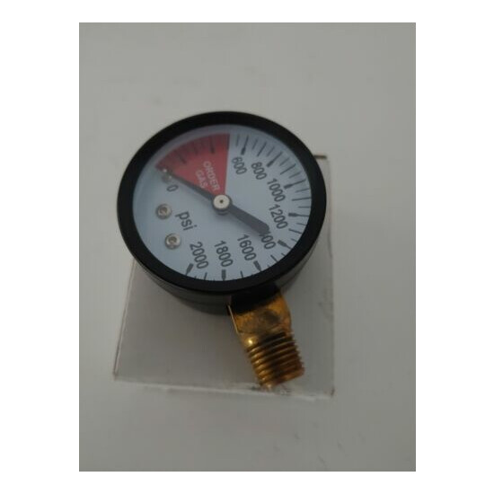 2" CDS Dry Pressure Gauge 47455 Dynamic Fluid Components 2000 Psi CDS-5P-140S-R  Thumb {2}
