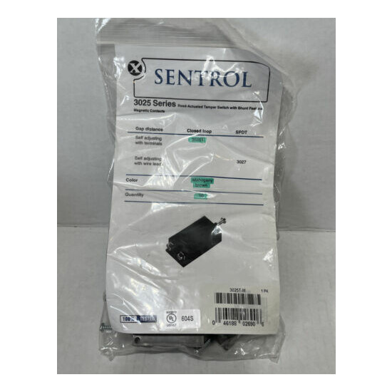 (10)Sentrol UTC 3025T-M Surface Mount Reed Actuated Magnetic Switch Contacts NEW image {1}