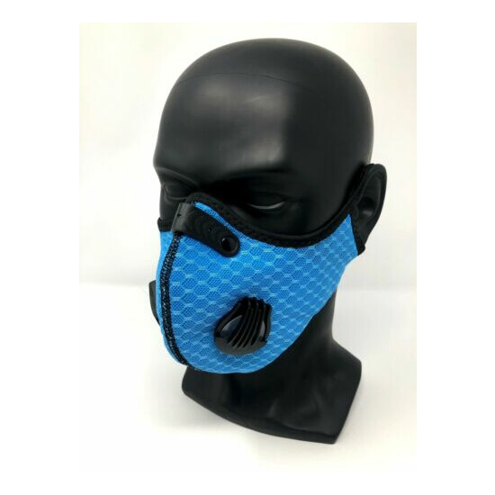 USA SELLER Reusable Face Mask Replaceable Air Filter Air Breathe Vents (Colors image {3}