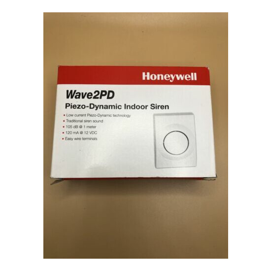 Honeywell Wave2PD Piezo-Dynamic Indoor Siren NEW IN BOX image {1}