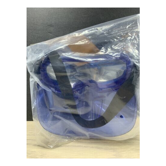 Jackson Safety 18629 V90 Shield Clear Anti Fog Lens Protection Goggle w/ Blue+ image {2}