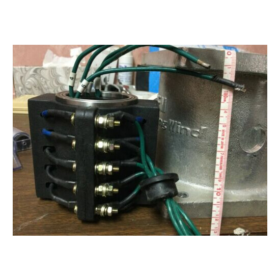 Slip Ring and mounting housing, 5 wire, 30 amp image {1}