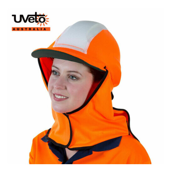 UVeto Gola Over Hat Hard Hat Sun Protection UPF50+ Micro Mesh image {1}
