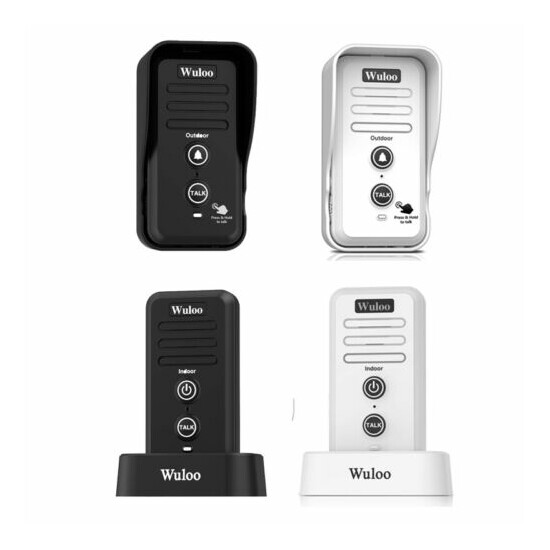 0.5 Mile Wireless Doorbell Intercom System Home Security Rechargeable Waterproof image {3}