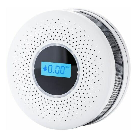 Smoke Detector and Carbon Monoxide Detector Alarm with LCD Display NOT Battery image {1}