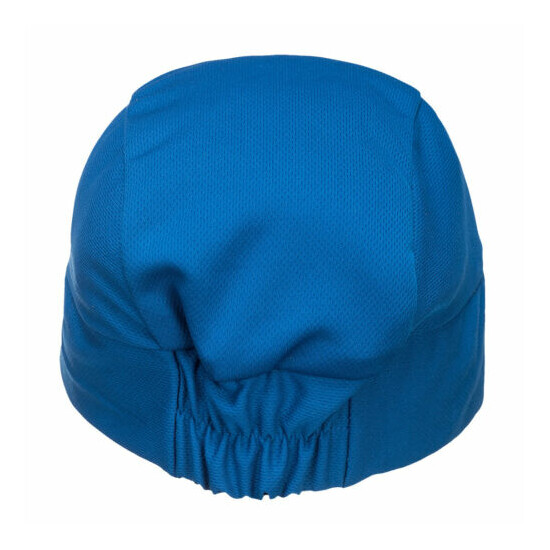 NEW Portwest CV11 BLUE COOLING CROWN BEANIE ELASTICATED BACK ONE SIZE 50+ UPF image {2}