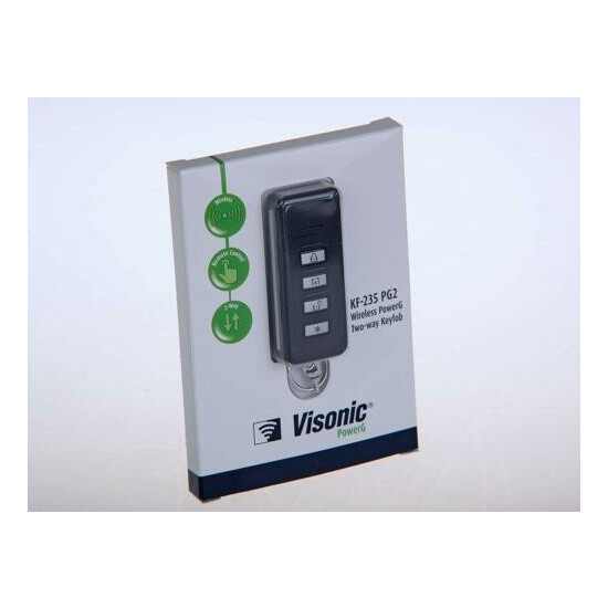 Visonic KF-235 PG2 PowerMaster Wireless 4 Button Two-Way Alarm System Keyfob  image {1}