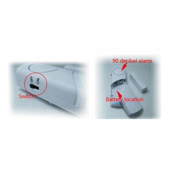 Wireless Motion Detector Alarm Barrier Sensor for Security Door Alarm Syst.TA image {2}