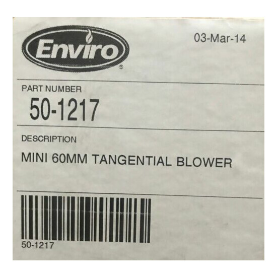 50-1217 ENVIRO MINI 60MM TANGENTIAL BLOWER (CONVECTION FAN) (OEM) image {4}