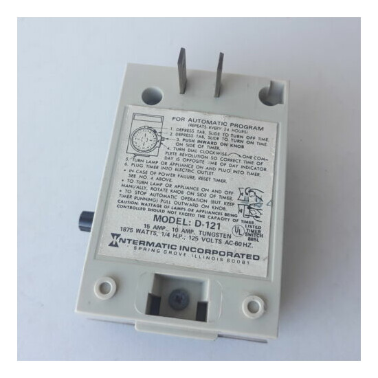 Intermatic Lamp Lyter 24-Hour Automatic Plug In Timer D-121 image {4}