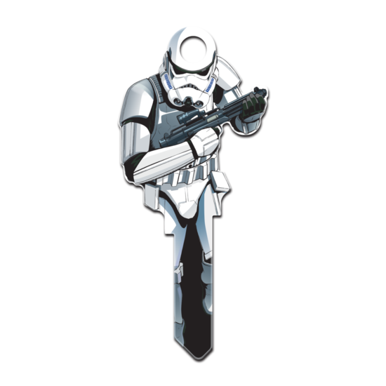 Star Wars - Storm Trooper Shaped Key Blank - Collectable - Star Wars - FREE POST image {1}