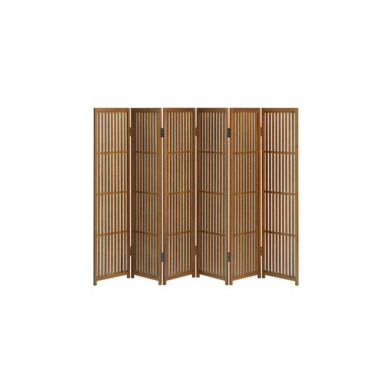 Folding Screen Partition Byoubu 30cm width x 6 panels made of Akita cedar.New image {1}