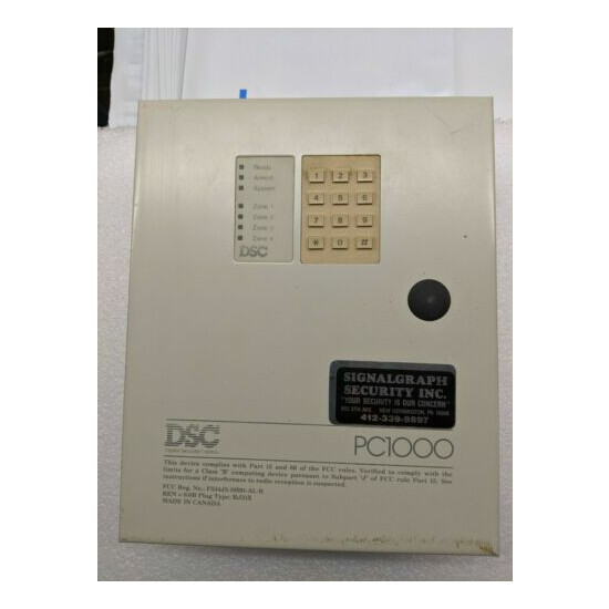 DSC PC1000 Alarm Panel,PC 1000RK Keypad,PC1 Dialer,installation&instruction man. image {1}