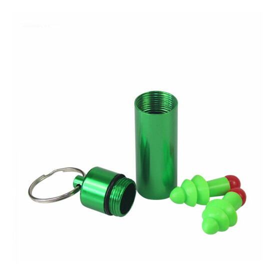 Tourbon Green Ear Plugs Hearing Defender Noise Reduction with Green Carry Case image {1}