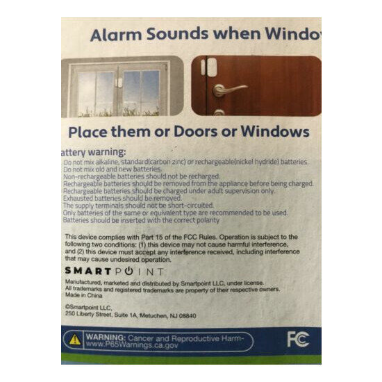 Anti Burglar Home Security Alarm For Window Door Loud and Easy to Use 3x /Lot image {4}