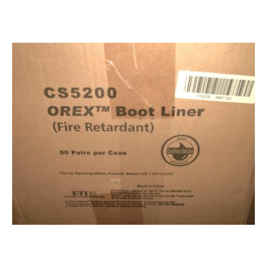 CASE OF 40 OREX FIRE RETARDANT BOOT LINER CS5200 SAFETY PPE (RH8)  image {1}